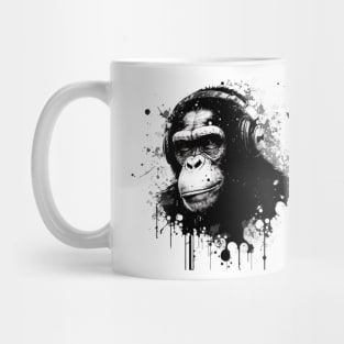 Ink Splattered Chimpanzee Mug